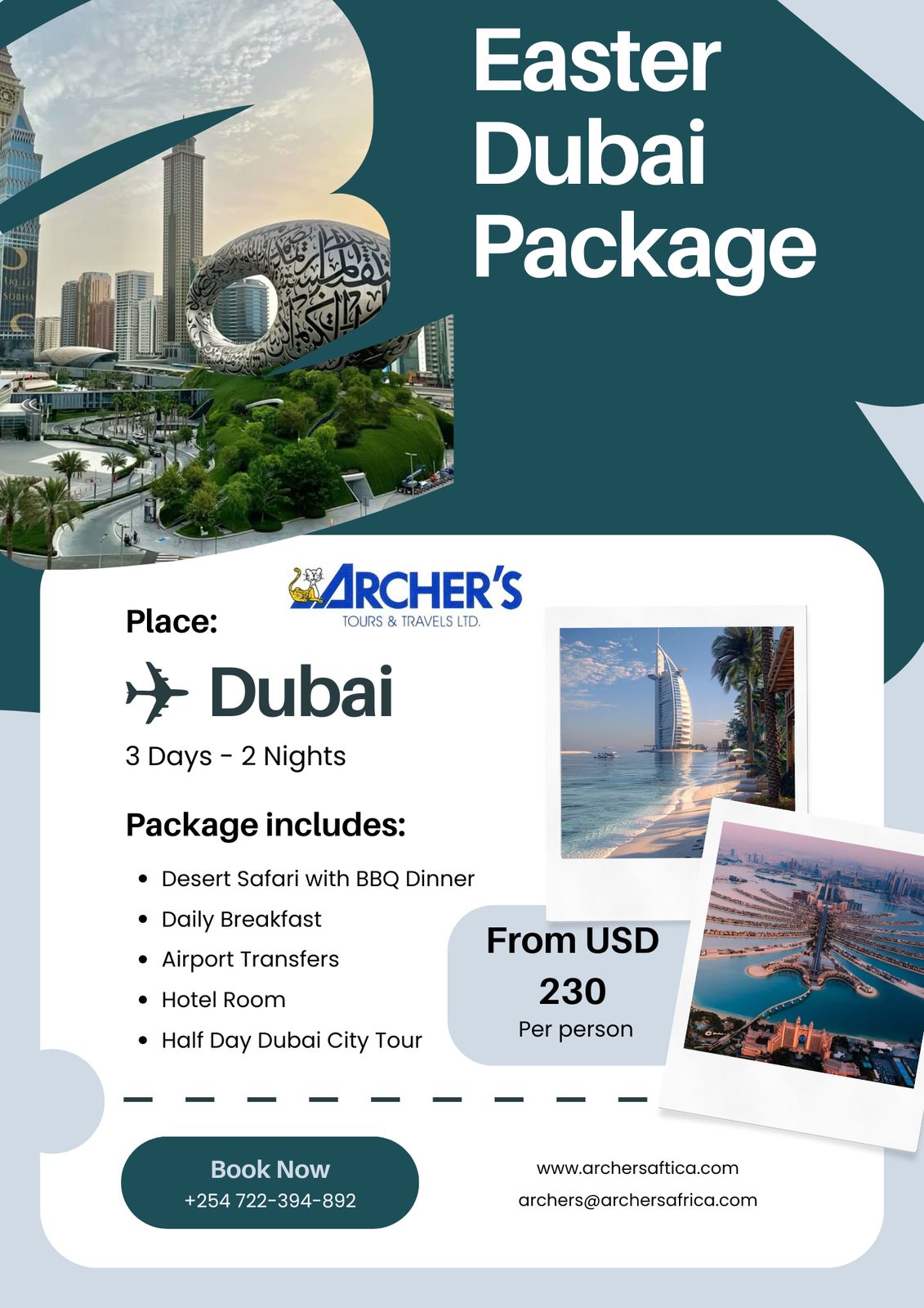 DUBAI EASTER PACKAGE